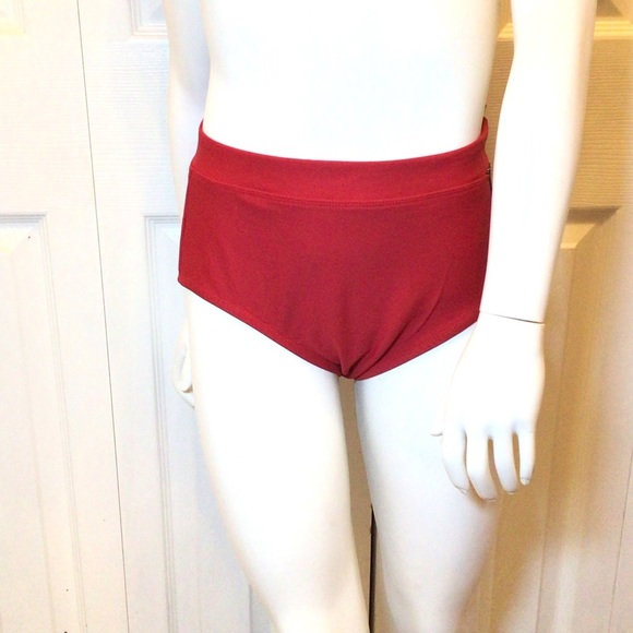 Oh La La Dancewear Dare to be Different Red Dance Brief Size Adult Small - Picture 2 of 8